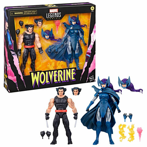 Hasbro Marvel Legends X-Men Wolverine and Psylocke 50th Anniversary 6-in Action Figure