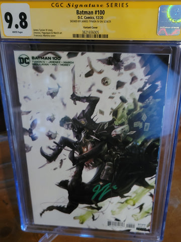 Batman #100 (Joker Variant) CGC 9.8 Signed by James Tynion IV
